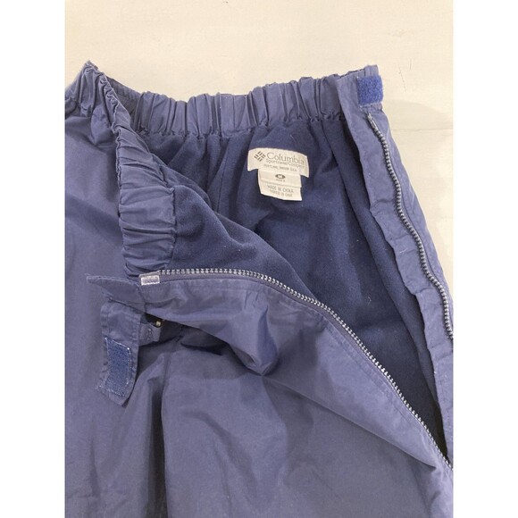 Vintage Columbia Men’s M Blue Snow Pants Ski Snowboard Nylon Side Zip Lined - Picture 5 of 14